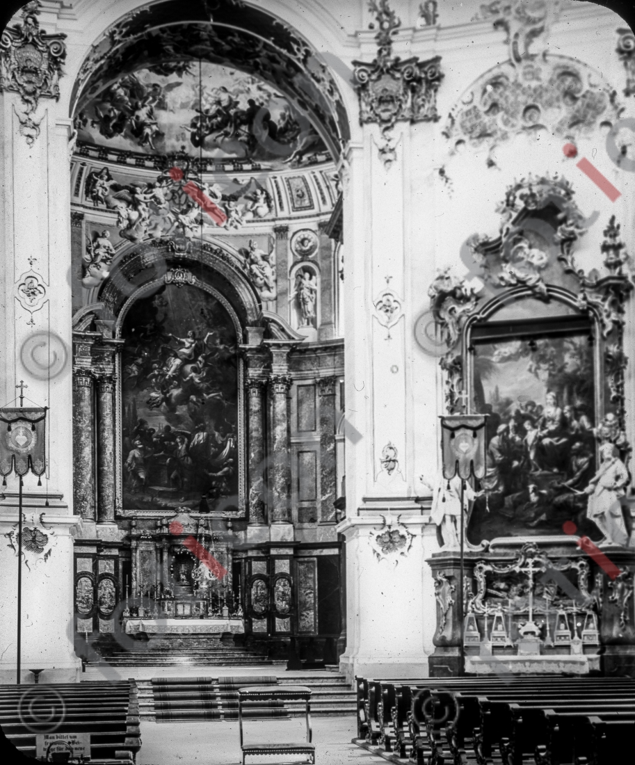 Klosterkirche Mariä Himmelfahrt | Monastery Church of the Assumption - Foto foticon-simon-105-011-sw.jpg | foticon.de - Bilddatenbank für Motive aus Geschichte und Kultur